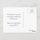 Wees mijn bruidsmeisje Briefkaart Spiraea (Achterkant)