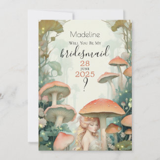 Wees mijn bruidsmeisje Fairy's Enchanted Woodland Kaart