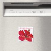 Wees mijn bruidsmeisje Hawaiian Flower Magneet (Insitu (Vaatwasser))