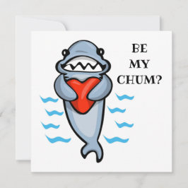 Wees mijn Chum Valentijn Shark Kaart