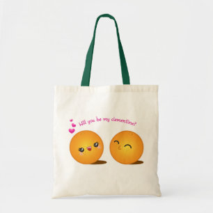 Wees mijn clementine tote bag
