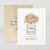 Wees mijn dienstmeisje van Honor Champagne Peony & (Voorkant / Achterkant)