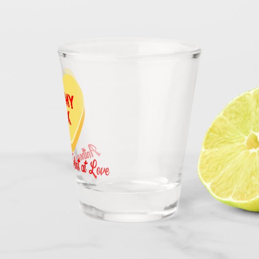 Wees mijn ex grappig-ongepaste gesprekskrieten shot glas (Rechts)