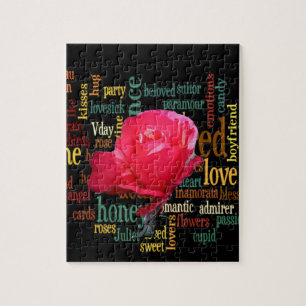 Wees mijn gelukkige Valentijn onder de blauwe heme Legpuzzel