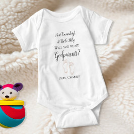 Wees mijn godouders Baby Feet Baby Bodysuit