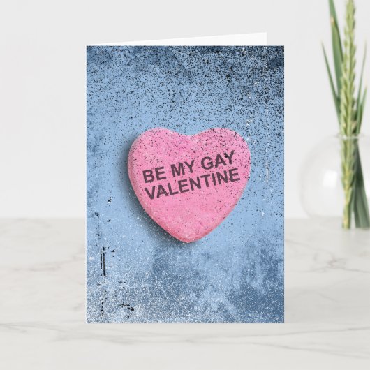 Wees mijn homo Valentin Feestdagen Kaart (Voorkant)