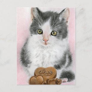 Wees mijn kattenkattenkattenBriefkaart Briefkaart