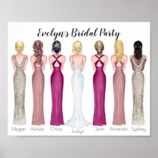 Wees mijn Maid of Honor Aankondiging Poster (Voorkant)