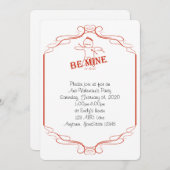 Wees mijn of andere partij tegen Valentijn Kaart (Voorkant / Achterkant)