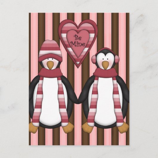 Wees mijn pinguïns - Gepersonaliseerd Feestdagenkaart (Voorkant)