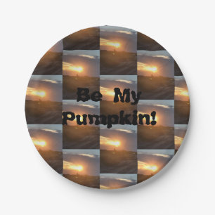 Wees mijn pompoen! papieren bordje