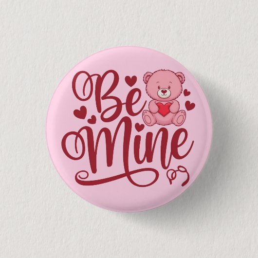 Wees mijn ronde button 3,2 cm (Voorkant)