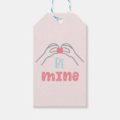 Wees mijn roze Valentijnsdag Cadeaulabel (Voorkant)