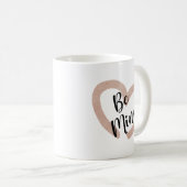 Wees mijn Schattigee roze hart Koffiemok (Voorkant rechts)