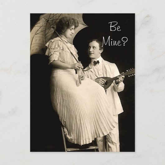 Wees mijn serenade briefkaart (Voorkant)