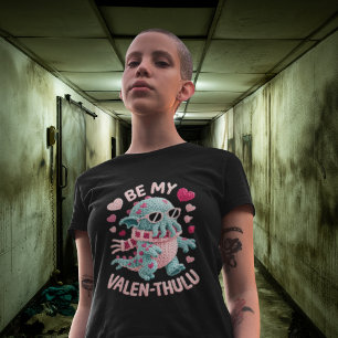 Wees mijn Valen-thulu Valentijnsdag T-shirt