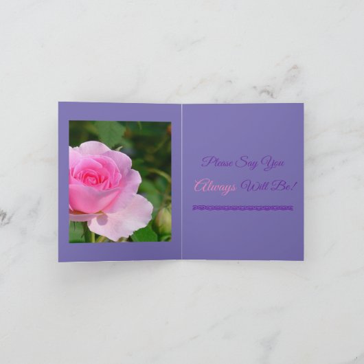 WEES MIJN VALENTIJN, ALSTUBLIEFT? / ZEG DAT JE ALT FEESTDAGEN KAART (Binnen)