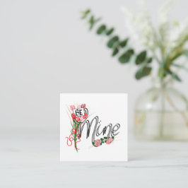 Wees Mijn Valentijn Blankokaart Notitiekaartje