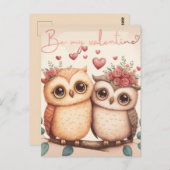 Wees mijn valentijn briefkaart (Voorkant / Achterkant)