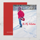 WEES MIJN VALENTIJN  FEESTDAGENKAART (Voorkant / Achterkant)