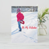 WEES MIJN VALENTIJN  FEESTDAGENKAART (Staand voorkant)