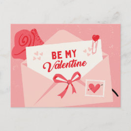 Wees mijn valentijn feestdagenkaart