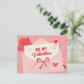 Wees mijn valentijn feestdagenkaart (Staand voorkant)