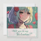 Wees mijn Valentijn in Manga Stijl 33420 (Voorkant)