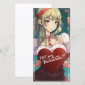 Wees mijn Valentijn in Manga Stijl 33893 (Voorkant / Achterkant)