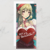 Wees mijn Valentijn in Manga Stijl 33893 (Voorkant / Achterkant)