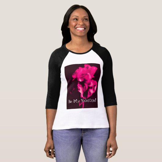 Wees mijn Valentijn Iris Shirt (Voorkant volledig)