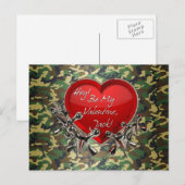 Wees mijn Valentijn, Jack. Feestdagenkaart (Voorkant / Achterkant)