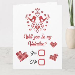 Wees mijn Valentijn, je doet mijn hart smelten Rod Kaart