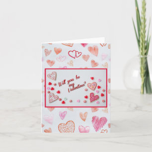 Wees mijn Valentijn Kaart
