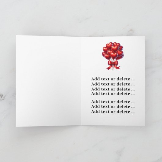 Wees mijn Valentijn Kaart (Binnen)