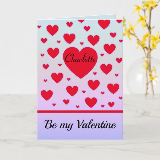 Wees mijn Valentijn Kaart (Gele Bloem)