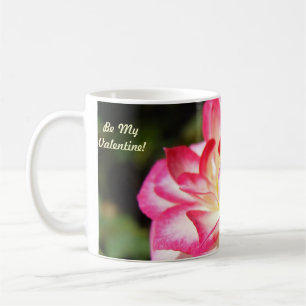 Wees mijn Valentijn! Koffiekop Mok Roos Bloem Bloe