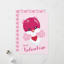 Wees mijn Valentijn Liefdesvogel Hart Valentijnsda