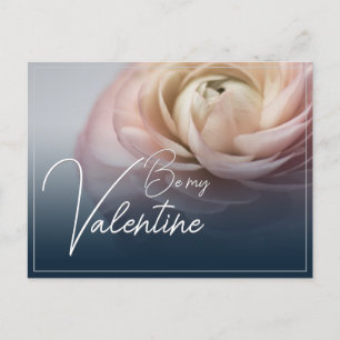 Wees mijn Valentijn – Met Grote Roze Roos Feestdagenkaart