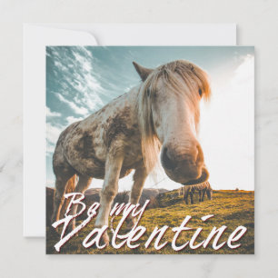 Wees mijn Valentijn met kijkend Paard V2.0