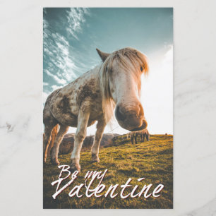 Wees mijn Valentijn met kijkend Paard V2.0