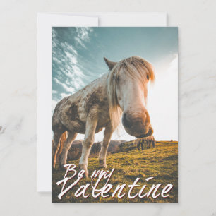 Wees mijn Valentijn met kijkend Paard V2.0