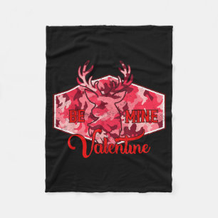 Wees Mijn Valentijn Nk Camo Hertenjacht Valent Fleece Deken