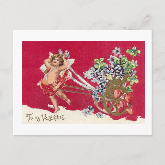 Wees mijn Valentijn ouderwetse Valentijn Kaart (Voorkant)