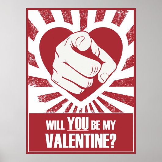 Wees mijn Valentijn Poster (Voorkant)