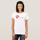 Wees mijn Valentijn Red Heart Covid 19 Fun Quarant T-shirt (Voorkant volledig)