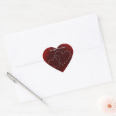 Wees mijn Valentijn Red Hearts Hart Sticker (Envelop)