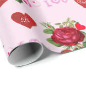 Wees mijn Valentijn Red Roses vakantie Cadeaupapier (Rol Hoek)