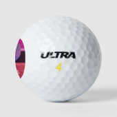 Wees mijn Valentijn reflecterend hart Golfballen (Logo)