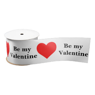 Wees mijn Valentijn Rode Hart Liefde Lint
